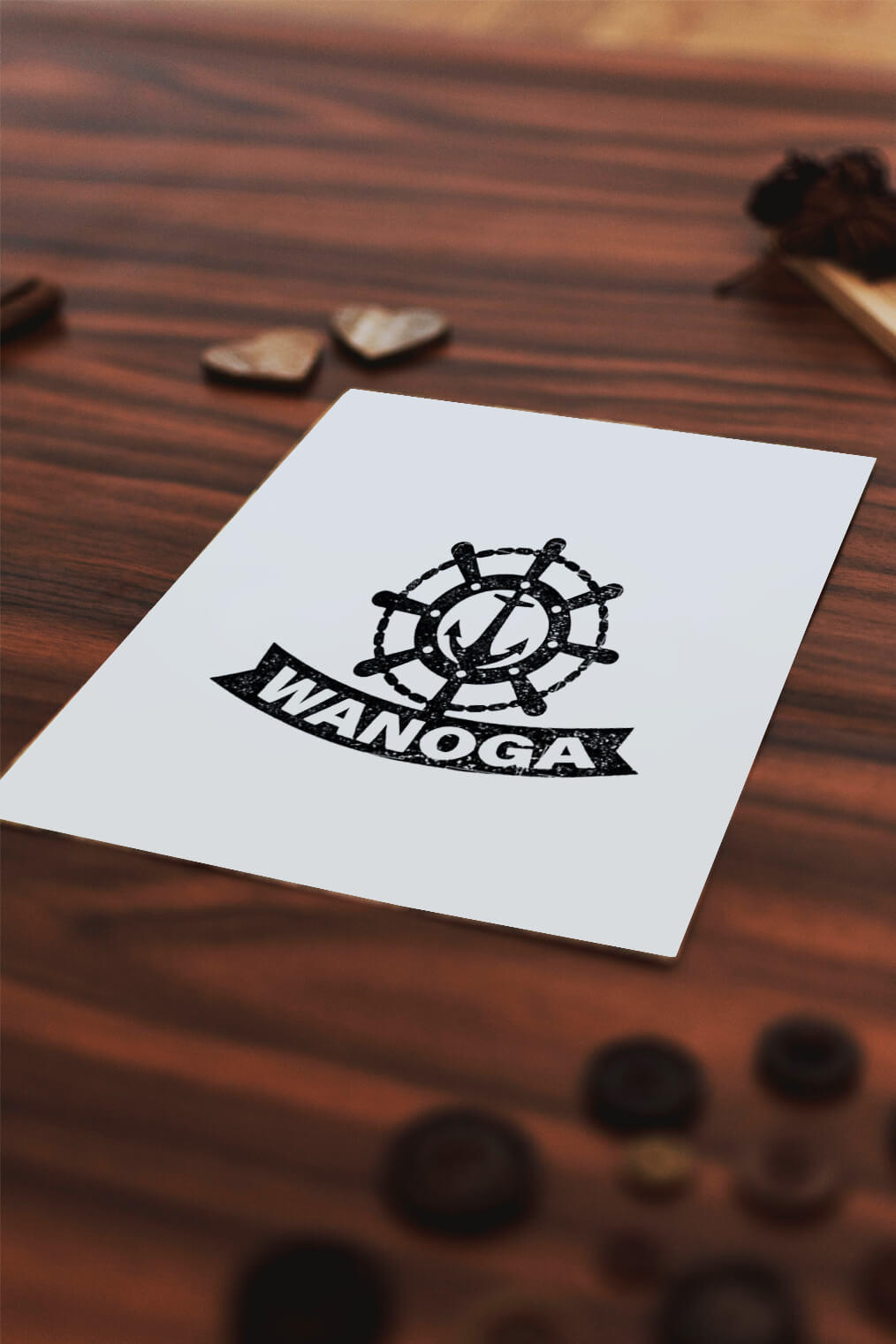 Stempel z logo wanoga